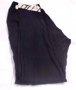 Black Palazzos with Stylish Print