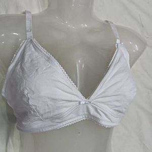 Classic 🪔White Cotton Bra