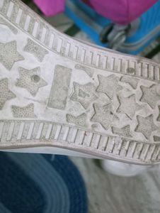 Classic White &amp; Pink Sneakers