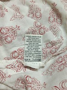 Red Print Short Sleeve Dress