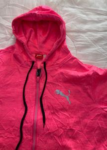 Puma Pink Zip-Up Hoodie