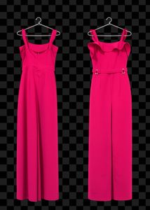 Elegant Fuchsia Jumpsuit