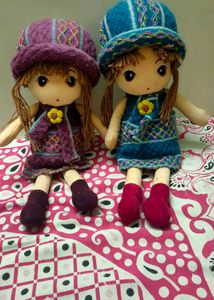 Cute Plush Dolls (Set of 2)