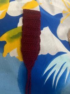 Handmade Maroon Knit Headband
