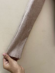 Ribbed Mock Neck Long Sleeve Top