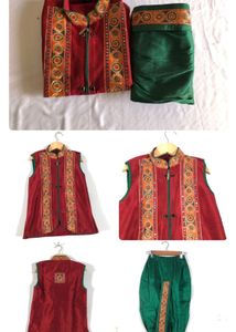 Kids Embroidered Kurta Set