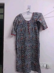Stylish Printed Cotton Kurta,wore once,