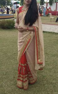 bridal red saree