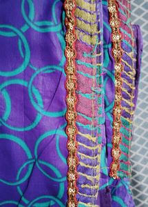 Vibrant Purple Embroidered Saree