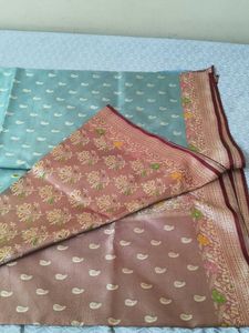 Beautiful Silk Saree with Paisley Motifs