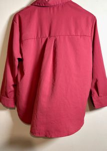 Pink Button-Up Shirt