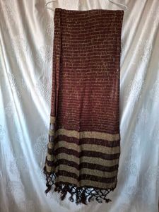 Brown Striped scarf/dupatta
