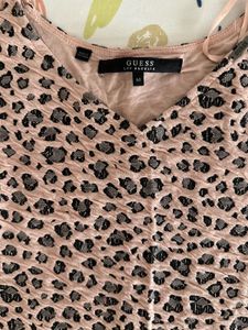 GUESS Chic Leopard Print Bodycon Dress