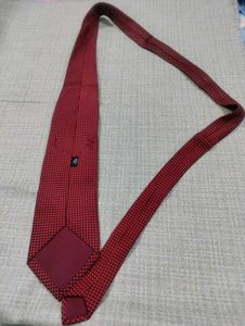 Men's Red Patterned Tie