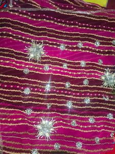 Elegant Embroidery Work Sarree