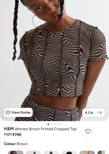 Trendy Zebra Print Mesh Top ( fixed)
