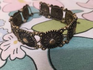 Boho Oxidized Silver Jhumka Necklace Set