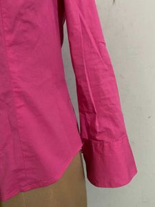 Vibrant Pink Button-Up Shirt