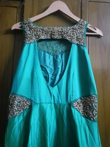 Beautiful Teal Blue Ethnic Gown