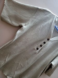 Button Pullover Sweater