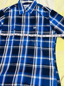 Ucla Men's Plaid Long Sleeve Checked Shirt