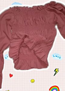 Off Shoulder Crop Top