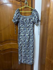 Floral Print Midi Dress