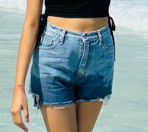 Blue Denim Shorts