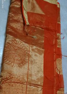 Orange Silk Saree