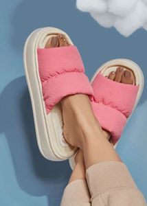 Comfy Pink Padded Slides
