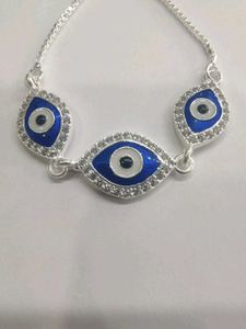Evil Eye Bracelet Pure Silver