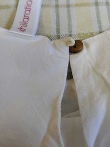 White Lace Detail A-Line Dress