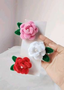 Set of 6 Floral Hair Clips