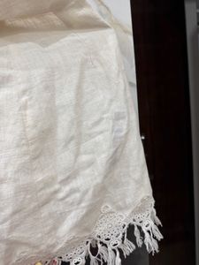 Boho Lace Trim Fringe Skirt