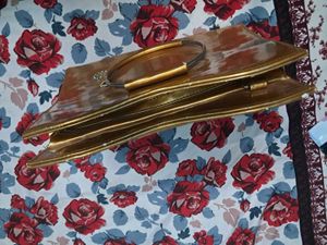 Chic Gold Metallic Clutch Bag