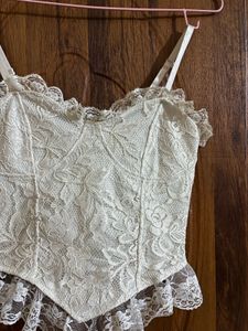 Elegant Lace Corset Top