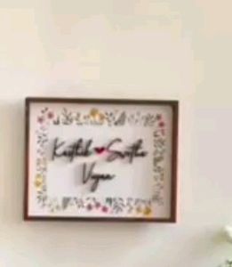 Hand Embroidered Customisable Name Plate