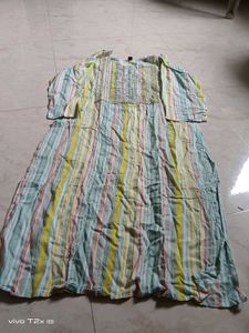 Embellished Striped Kurta
