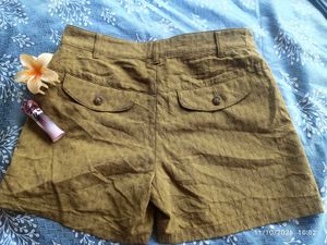 yellow mustard Cargo Shorts
