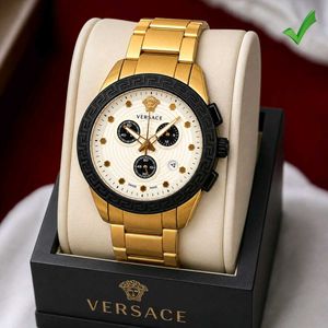 Versace Gold Chronograph Watch