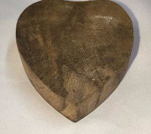 Heart Shape Wooden Block Stamp