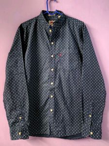 Levi's Men's Blue Printed Shirt