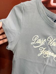 Grey Graphic Print T-Shirt