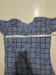 Elegant Grey Checkered Kurta