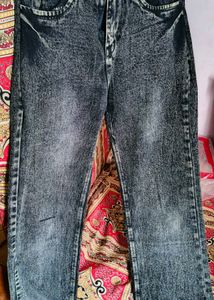 Stylish Acid Wash Denim Jeans