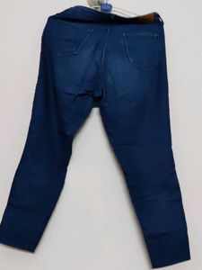 High Waist Striped Jeans
