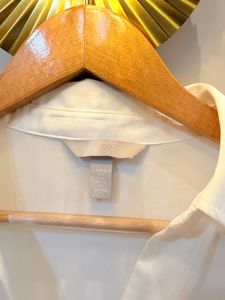 classic white Satin shirt