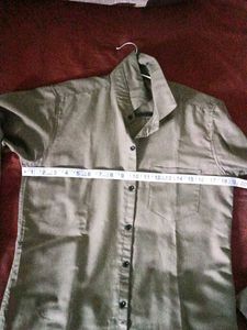 Classic Khaki Button-Up Shirt