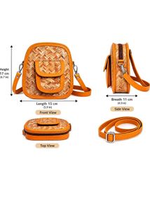 Handwoven Bamboo Crossbody Bag