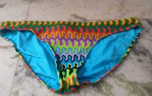 Vibrant Patterned Bikini Bottom